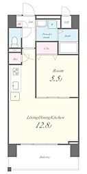 エリヴィエール 1LDKの間取図画像