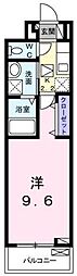 エトワール 1Kの間取図画像