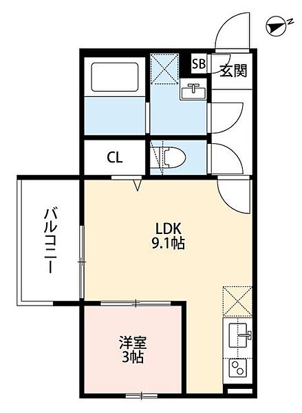 サンロイヤル深草 ｜京都府京都市伏見区竹田七瀬川町(賃貸アパート1LDK・1階・31.32㎡)の写真 その2