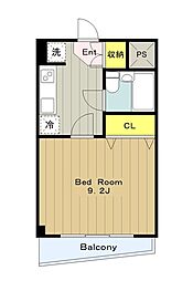 Tsgarden稲城 4階1Kの間取り
