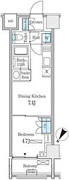 NL新中野レジデンス 1DKの間取図画像