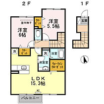 arche K 202 ｜ 香川県高松市多肥下町（賃貸アパート2LDK・2階・65.87㎡） その2