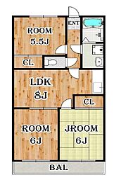 リアライズ羽村 3LDKの間取図画像