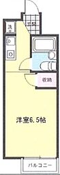 ラヴィー寿 ワンルームの間取図画像