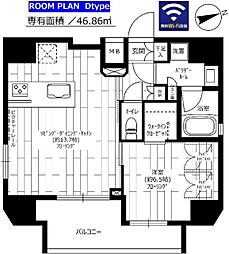 ステージファースト上野松が谷アジールコート 1LDKの間取図画像