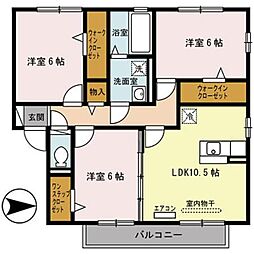エスペランサD棟 3LDKの間取図画像
