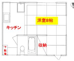 グリーンハイツ 1Kの間取図画像