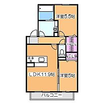 アビタシオン  ｜ 大阪府堺市北区八下北（賃貸アパート2LDK・2階・54.70㎡） その2