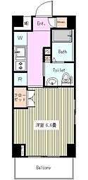ガーラ渋谷常磐松 1Kの間取図画像