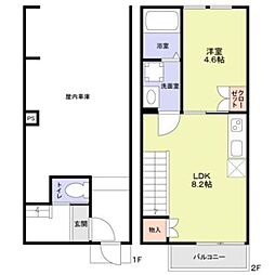 ベースセグレタ 1LDKの間取図画像