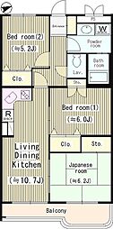 エミネンス高野台 3LDKの間取図画像