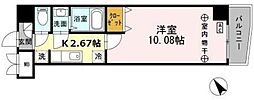 ブレジオ曳舟 1Kの間取図画像