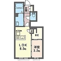 ベルツリー 00102 ｜ 群馬県館林市大谷町896-1（賃貸アパート1LDK・1階・34.00㎡） その2