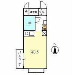 パーク・エッヂ城山 ワンルームの間取図画像