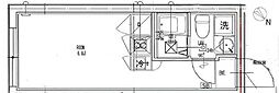 bellevilleEBISU ワンルームの間取図画像