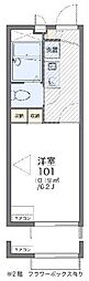 レオパレスラエスペランサ 1Kの間取図画像