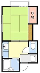ハイツ高山 1Kの間取図画像