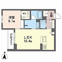 アミコート泉中央 202 ｜ 宮城県仙台市泉区泉中央１丁目19-4（賃貸マンション1LDK・2階・48.67㎡） その2