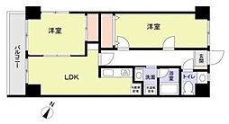 フェリーチェお茶の水 7階2LDKの間取り