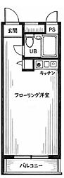 日興パレス池袋パート2 ワンルームの間取図画像