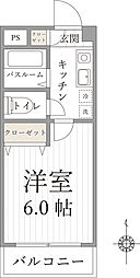 アーバンステートK 1Kの間取図画像