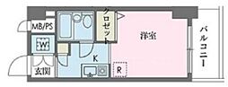 ウインベルソロ国分寺1 ワンルームの間取図画像