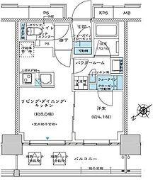 プレミスト板橋 9階1LDKの間取り