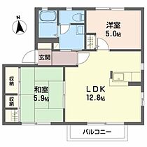 グランセシアＤ 202 ｜ 福島県福島市笹谷字前谷地4-1（賃貸アパート2LDK・2階・53.30㎡） その2