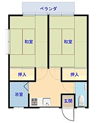 間取図画像 2DK
