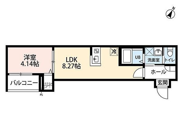 神奈川県座間市相模が丘５丁目(賃貸アパート1LDK・1階・29.74㎡)の写真 その2