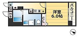 ドミール春日野道N 9階1Kの間取り