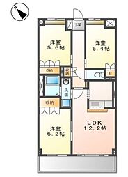 ラ・エルシオン 3LDKの間取図画像