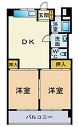 セイショウヴィレッジ 2DKの間取図画像