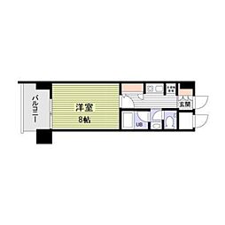 ロイヤル御幣島 1Kの間取図画像