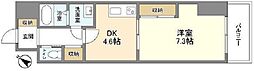 オーキッドレジデンス板橋 4階1DKの間取り