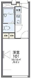 レオパレスアユウ 1Kの間取図画像