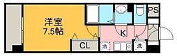 メゾン・ド・ヴィレ千葉中央 1Kの間取図画像