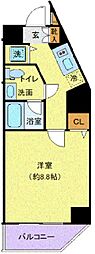 R.hoursmejiroave. 1Kの間取図画像