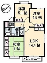 ホワイトプレインズハウス　Ｂ棟 B0102 ｜ 広島県広島市安佐南区伴中央１丁目5-3（賃貸アパート3LDK・1階・66.25㎡） その2