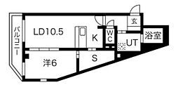 Buzz中野野方 1SLDKの間取図画像