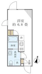 FARE代々木 ワンルームの間取図画像
