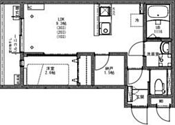 KEIAI RESIDENCE上尾VII 1SLDKの間取図画像