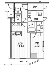 SEASONFLATS新高円寺 1LDKの間取図画像
