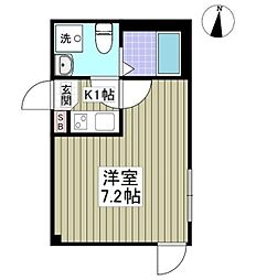 興野2丁目新築アパート 1階1Kの間取り