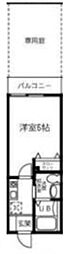 サザンコートLT 1Kの間取図画像