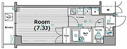 ガラ・ステージ田園調布 1Kの間取図画像