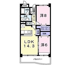 間取図画像 2LDK