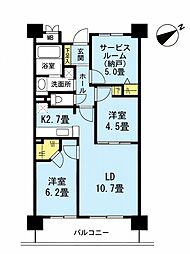 アーマックス大井町 2SLDKの間取図画像