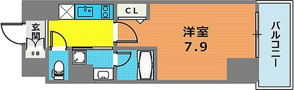 アルファレガロ神戸元町 1005｜兵庫県神戸市中央区元町通６丁目(賃貸マンション1K・10階・27.61㎡)の写真 その2