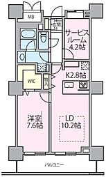 ロイヤルパークスタワー南千住 1SLDKの間取図画像